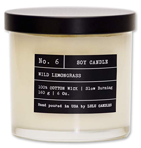 Product Cover Wild Lemongrass | Luxury Scented Soy Jar Candle | Hand Poured in The USA | Highly Scented & Long Lasting | Small - 6 Oz.