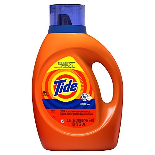 Product Cover Tide Laundry Detergent Liquid, Original Scent, HE Turbo Clean, 100 Fl Oz