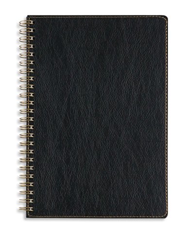 Product Cover Miliko A5 Size PU Leather Softcover Ruled Wirebound/Spiral Notebook/Journal-90 Sheets (180 Pages)-8.27 Inches x 5.67 Inches