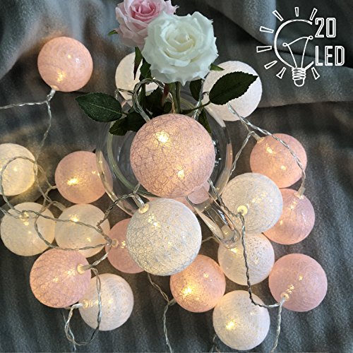 Product Cover Gladworts Decorative String Lights for Bedroom Led Globe Newborn Decor Balls, USB Powered Indoor Lights for Home Decor, 10ft