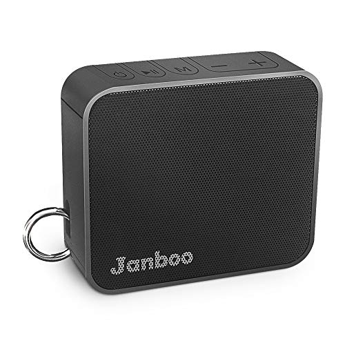 Product Cover Janboo Portable Wireless Bluetooth V4.2 Speaker,with 6W Driver Enhanced Bass 33ft Bluetooth Range 10-Hours Playtime Built-in Mic,IPX6 Waterproof for Shower Home Outdoor Beach (Black)