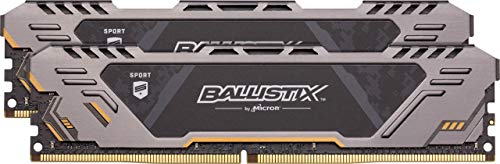 Product Cover Crucial Ballistix Sport at 3000 MHz DDR4 DRAM Desktop Gaming Memory Kit 16GB (8GBx2) CL17 BLS2K8G4D30CESTK