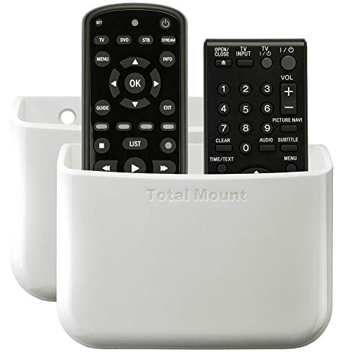 Product Cover TotalMount Universal Remote Holders (Quantity 2 - Two Remotes per Holder - White)