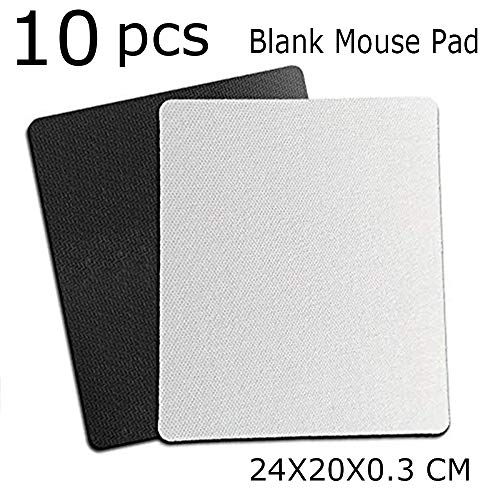 Product Cover Blank Mouse Pad 10pcs for Sublimation Transfer Heat Press Printing Crafts