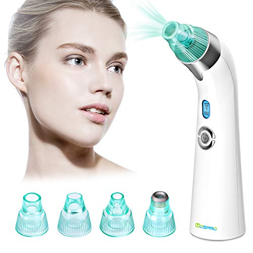 Product Cover Blackhead Remover Vacuum Pore Cleaner - 2019 Upgraded USB Rechargeable Acne Comedone Extractor Tool Exfoliating Machine with 5 Adjustable Suction Power and 4 Replacement Probes