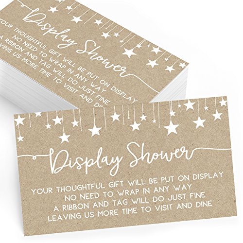 Product Cover Gift Display Cards for Baby Shower, Set of 25, Gift Display and Insert Cards, Baby Shower Games, Activities, and Ideas