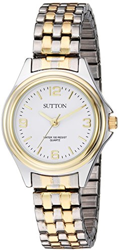 Product Cover Sutton by Armitron Women's SU/1010WTTT Two-Tone Expansion Band Watch