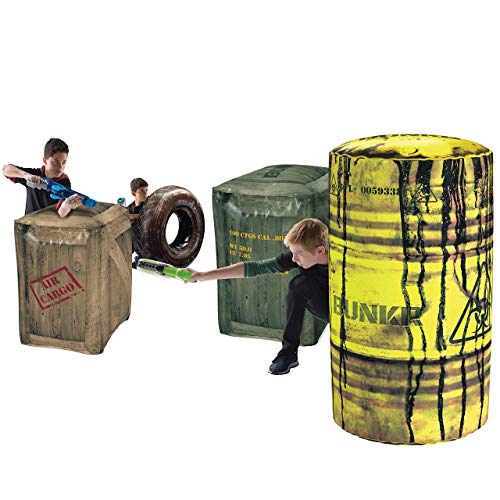 Product Cover BUNKR Inflatable Battlezone Battle Royale Set (4 Piece) - Compatible with Nerf, Laser X, X-Shot and Boomco