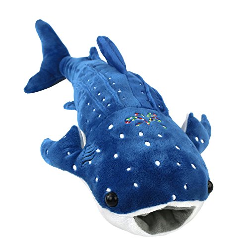 Product Cover Houwsbaby Stuffed Shark Pillow for Baby Embroidery Plush Toy Birthday Gift Christmas, 20inch (Shark)