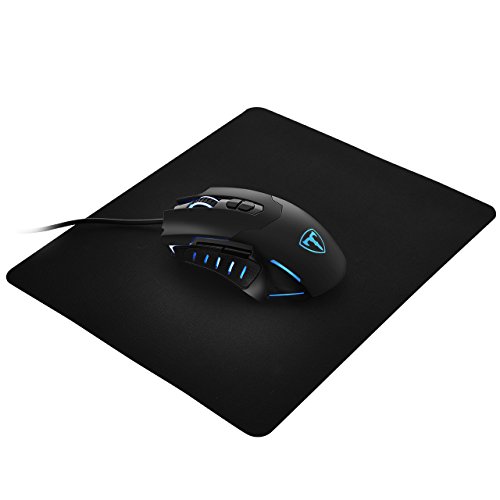 Product Cover PICTEK Gaming Mouse with Mouse Pad, Programmable, 7 Buttons, Ergonomic Design, RGB Breathing Light Wired Computer Mouse PC Gaming Mice (Mouse & Mouse Pad Combo, Black)