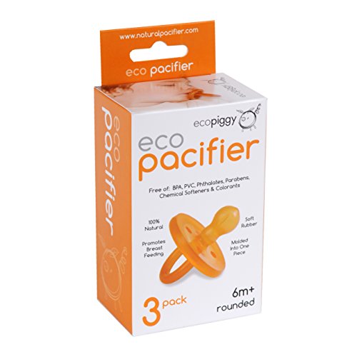 Product Cover Ecopacifier Natural Pacifier Rounded (3 pack) 6 Months+