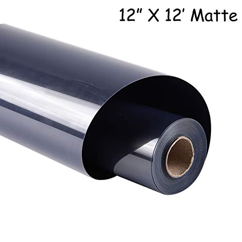 Product Cover guangyintong Heat Transfer Vinyl Roll for T-Shirts 12 Inch by 12 Feet No Adhesive Matte (Navy A19)