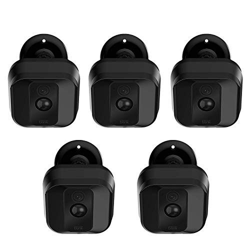 Product Cover Blink XT XT2 Camera Wall Mount Bracket ,Weather Proof 360 Degree Protective Adjustable Indoor/Outdoor Mount and Cover for Blink XT XT2 Home Security Camera Anti-Sun Glare UV Protection Black(5 Pack)