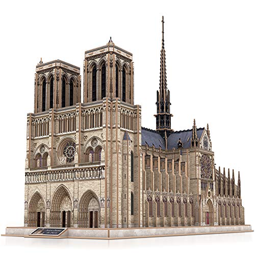 Product Cover CubicFun 3D Brain Teaser Puzzles Large Challenge French Cathedral Architecture Building Model Craft Kits Toys Gifts for Adults as Hobbies, Notre Dame de Paris