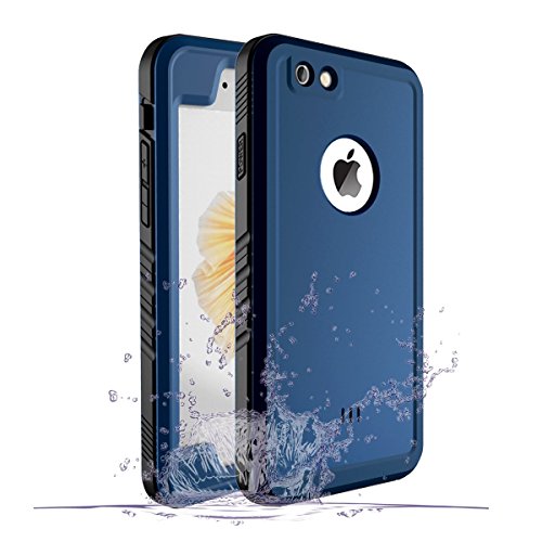 Product Cover iPhone 6 Waterproof Case, Waterproof iPhone 6/6s Shockproof Full-Body Rugged Cover Case with Built-in Screen Protector for Apple iPhone 6/6s -(Blue)