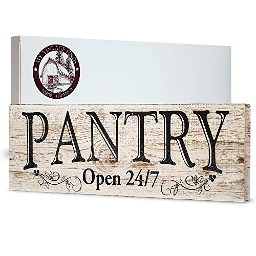 Product Cover MY VINTAGE FINDS Pantry Sign Rustic Kitchen Decor Made in America, Farmhouse Wall Decor