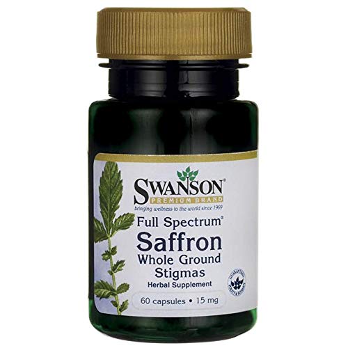 Product Cover Swanson Full Spectrum Saffron (Whole Ground Stigmas) 15 Milligrams 60 Capsules