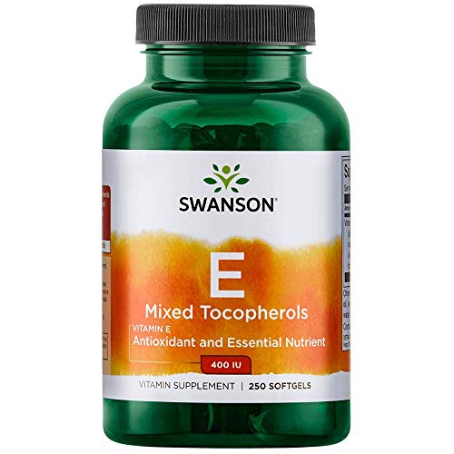 Product Cover Swanson Vitamin E Mixed Tocopherols 400 Iu (268 Milligrams) 250 Sgels