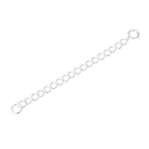Product Cover 2pcs Sterling Silver Necklace Extender Strong Removable Adjustable - 3 inch Chain Extension for Necklace Anklet Bracelet SS305-3