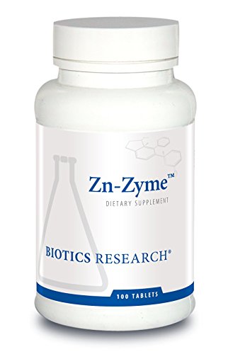 Product Cover Biotics Research Zn-ZymeTM - 15 mg zinc, Supports Immune System, Optimal cellular function, Digestive, Reproductive and Prostate Health, Tissue Repair, Healthy Maintenance of Blood Sugar Levels 100 Tab