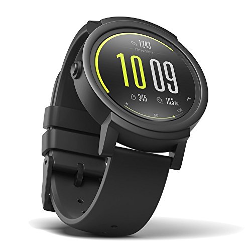 Product Cover Mobvoi Ticwatch E (Express) Smartwatch 44mm Polycarbonate - Black TicWatch E shadow (Renewed)