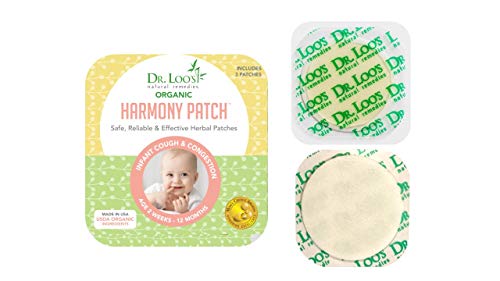 Product Cover Dr. Loo's NATURAL REMEDIES Organic Herbal Sticker Patches for Cough and Congestion for 2 weeks-12 Months Infants, 12 Patches