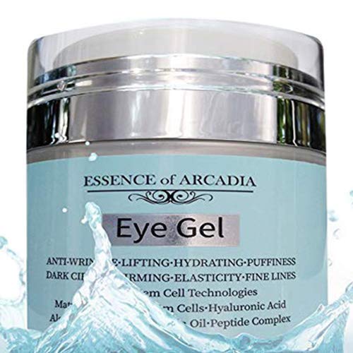 Product Cover Eye Gel, for Dark Circles, Puffiness, Wrinkles, Skin Firming and Bags - Effective Anti-Aging Eye Gel for Under and Around Eyes including Crows Feet with Hyaluronic Acid and Aloe Vera- 1.7 fl. oz.