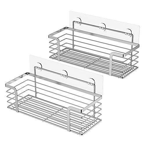 Product Cover ODesign Shower Caddy Basket Shelf for Shampoo Conditioner Bathroom Kitchen Storage Organizer SUS304 Stainless Steel No Drilling - 2 Pack