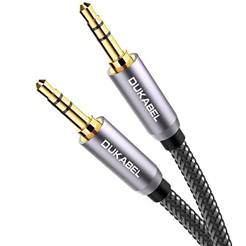 Product Cover DuKabel Top Series 3.5mm AUX Cable Lossless Audio Gold-Plated Auxiliary Audio Cable Nylon Braided Male to Male Stereo Audio AUX Cord Car Headphones Phones Speakers Home Stereos (4 Feet (1.2 Meters))