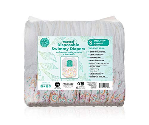 Product Cover Little Toes Natural Disposable Swim Diapers (Small, 24 Count)