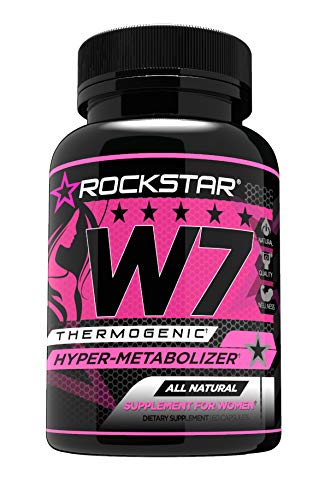Product Cover W7 Thermogenic Fat Burner, Weight Loss Pills for Women, Diet Pills by Rockstar, Carb Block & Appetite Suppressant, 60 Count