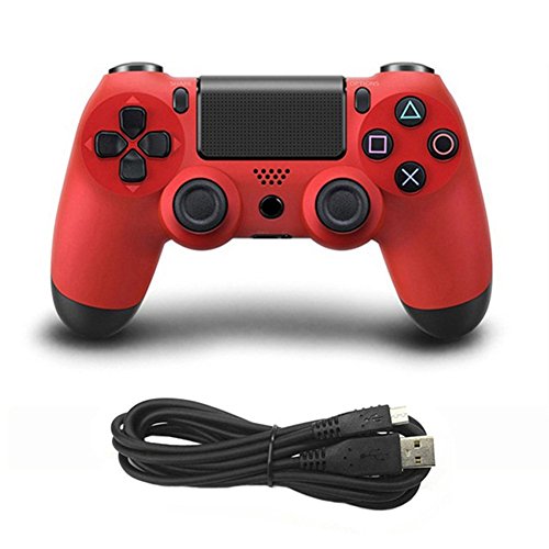 Product Cover NOKKOO Wired Game Controller Game Controller Gamepad for Playstation 4 PS4 (Red)