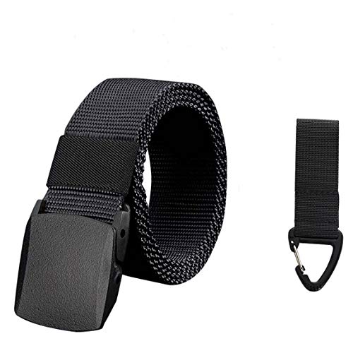 Product Cover AOCOBOOK Military Nylon Belt for Men Tactical Belt for Women with Plastic Buckle No Metal