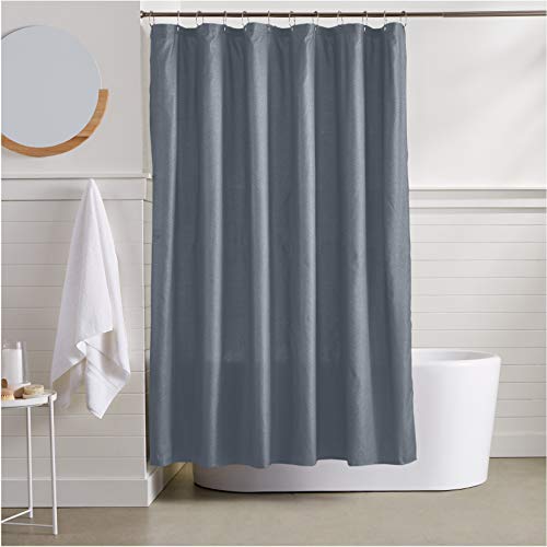 Product Cover AmazonBasics Waffle Texture Shower Curtain - 72 Inch, Grey