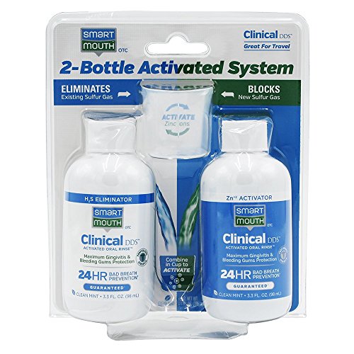 Product Cover SmartMouth SM260U Clinical DDS Activated Oral Rinse 3.3 oz. 2 Bottle System