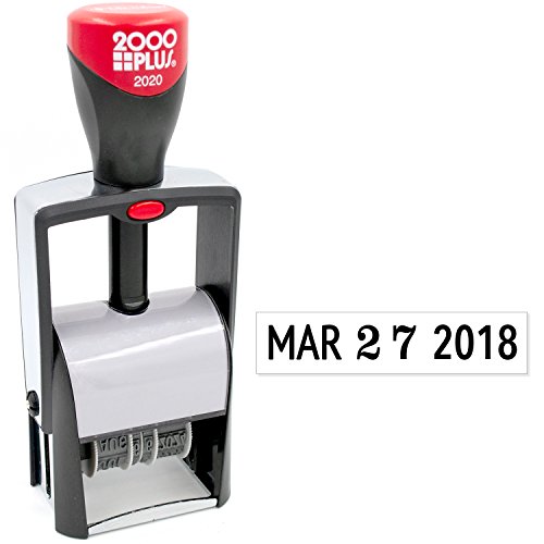 Product Cover 2000 Plus 2020 Heavy Duty Date Stamp, Large Date Size - Exclusive 12-Year Band - Black Ink