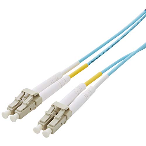 Product Cover AmazonBasics 10Gb 40Gb Multimode OM3 Duplex 50/125 OFNP Fiber Patch Cable LC to LC - 2 Meters