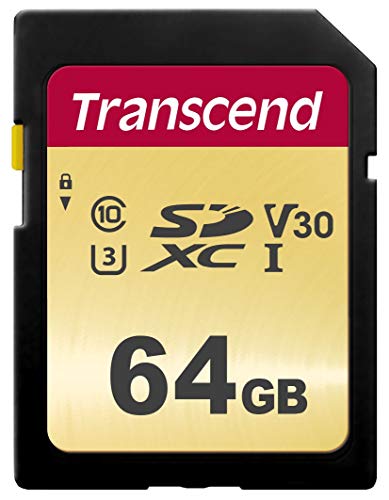 Product Cover Transcend TS64GSDC500S-E 64GB UHS-I U3 SD Memory Card MLC