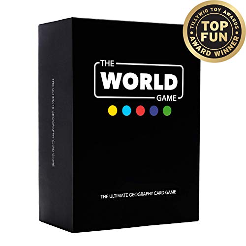 Product Cover The World Game - Geography Card Game - Educational Board Game for Kids, Family & Adults