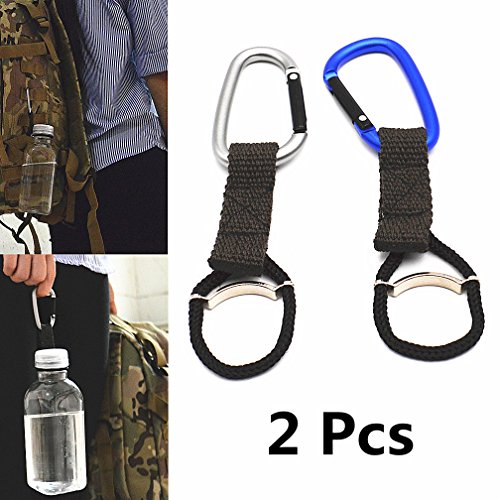 Product Cover EPSVCSEWN Water Bottle Holder Buckle Hook with Carabiner Clip for Outdoor Camping Hiking Traveling Accessories (2 Pcs)