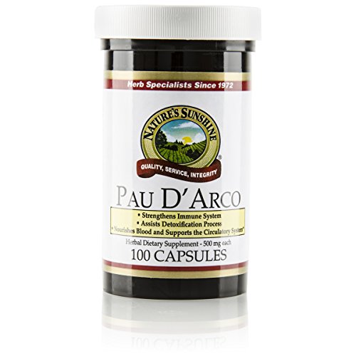 Product Cover Nature's Sunshine PAU D' Arco, 100 Capsules, Supports The Immune System, Provides Antioxidants, and Assists The Natural Detoxification Process