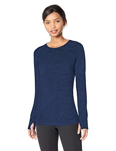 Product Cover Amazon Essentials Women's Brushed Tech Stretch Long-Sleeve Crew