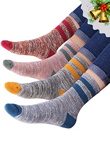 Product Cover VERO MONTE 4 Pairs Womens Winter Warm Crew Socks - Colorful Cotton Socks (4311)