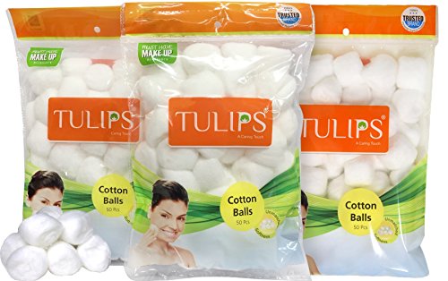 Product Cover Tulips Cotton Balls 50s (Pack of 3)
