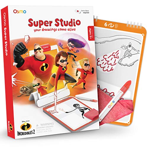 Product Cover Osmo - Super Studio Learn To Draw Your Favorite Incredibles 2 Characters Game - Ages 5-11 - Watch Them Come to Life - For Ipad & Fire Tablet Base Required)