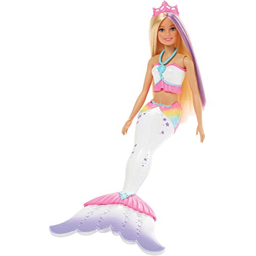 Product Cover Barbie Dreamtopia Color Magic Mermaid Doll with Outfit and Tail for Coloring with Included Crayola Washable Color Wands