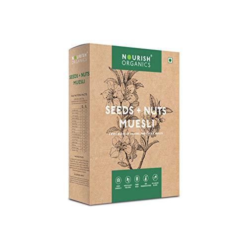 Product Cover Nourish Organics Seeds and Nuts Muesli 300g, | Raisins | Apricots & Apples (Single Pack)