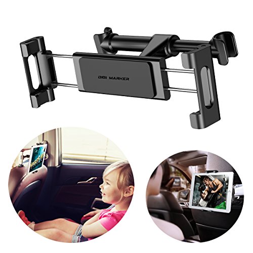 Product Cover Digi Marker Headrest Mount,Car Seat Phone Tablet Holder Compatible iPad/Samsung Galaxy Tabs/Amazon Kindle Fire HD/Microsoft Surface/iPhone and iPad