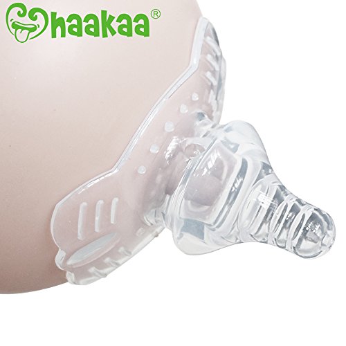 Product Cover Haakaa Nipple Shield Breastfeeding with Carry Case Using for Protects Sore Cracked Nipples Flat Inverted and Latch On Difficulties to Help Mums Continue Breastfeeding,1 pc (Butterfly Shape)