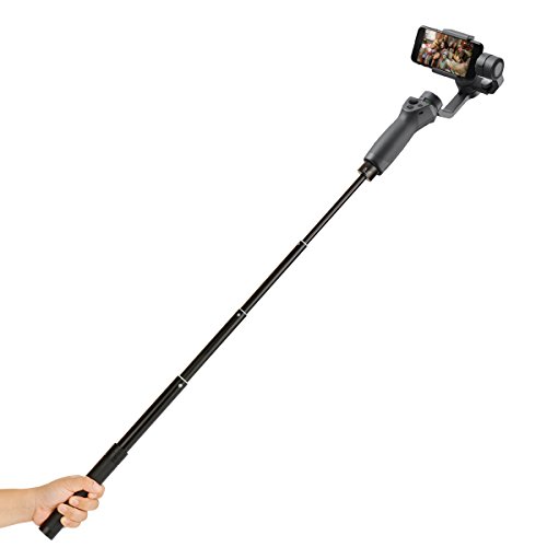 Product Cover Extension Rod for Gimbal - YILIWIT 29 inch Adjustable Selfie Stick Compatible with Gimbal Stabilizer DJI Osmo Mobile 2/Feiyu/Zhiyun Smooth Q & 4 and All Gimbles with 1/4